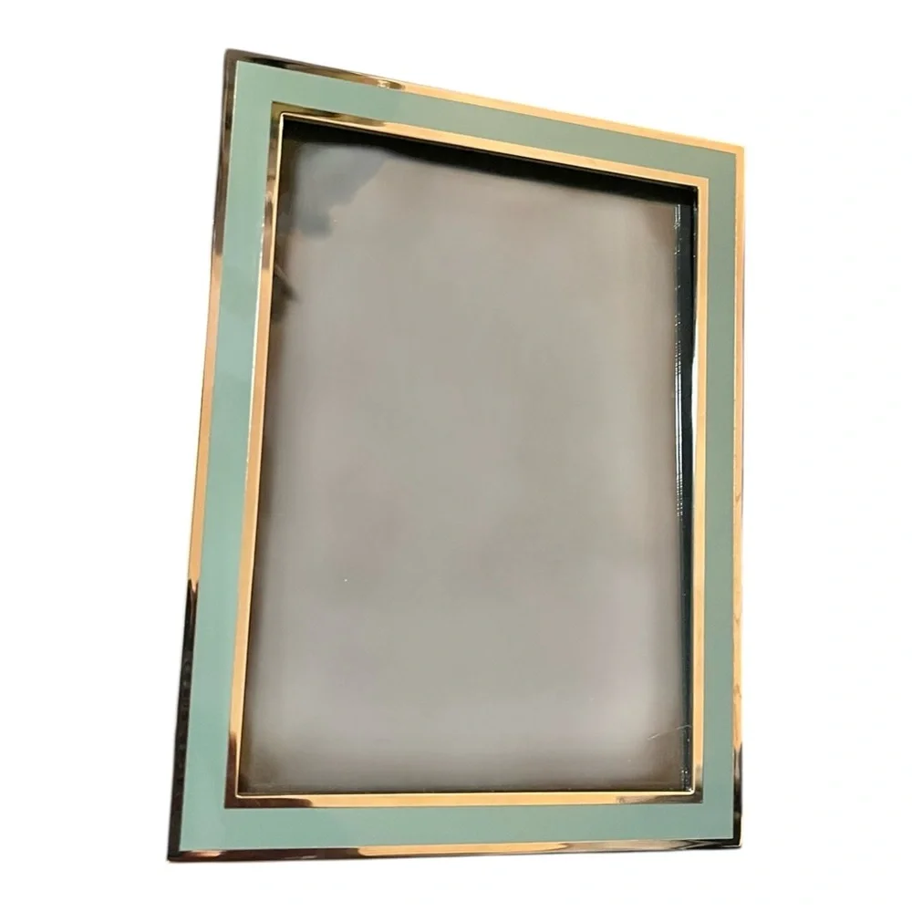 Restoration Hardware Silver Sage Greenwich 5x7 photo Frame Minimalist sleek gift